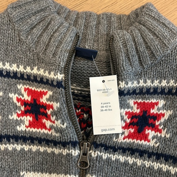 Baby Gap Knit zip sweater - Picture 4 of 4